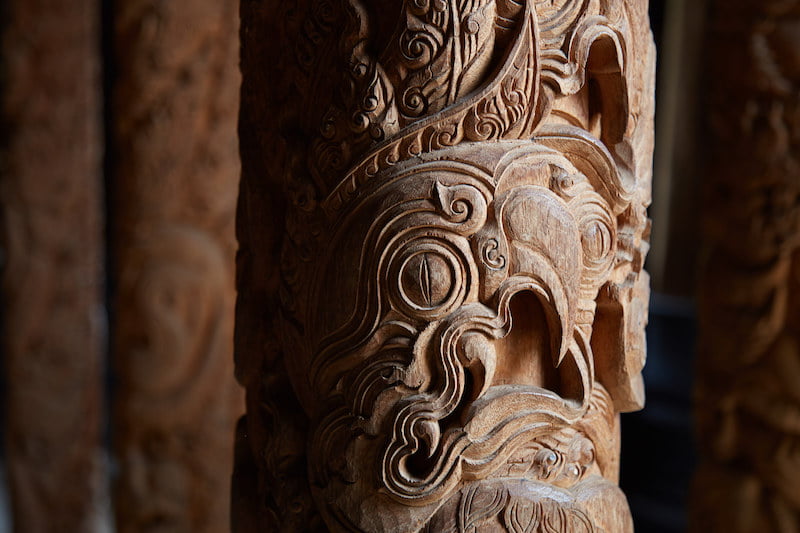 Black House Balinese Wood Carving