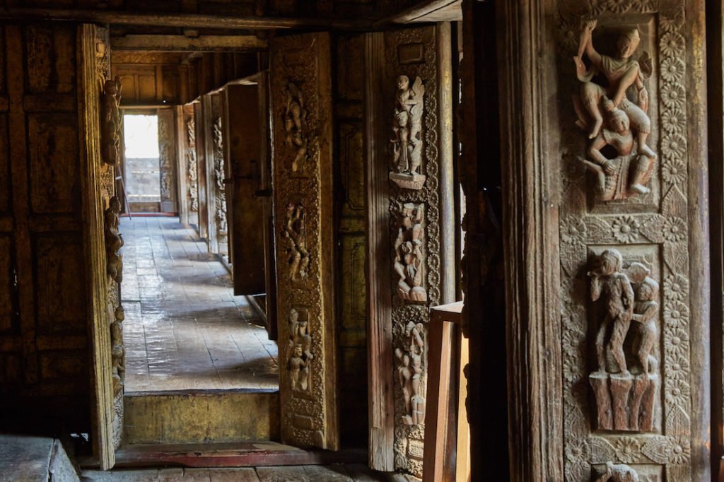 Teak Carvings of Shwenandaw Monastery