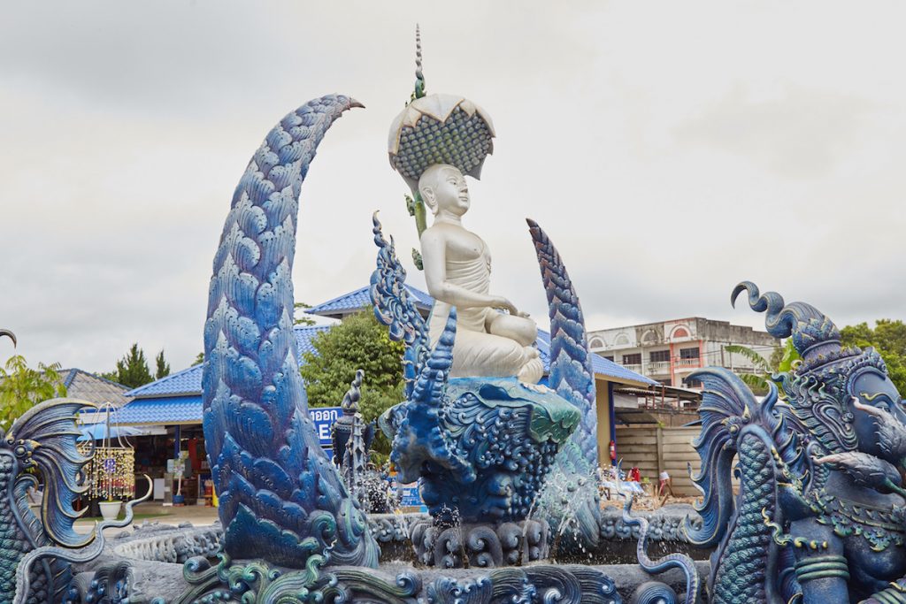 Blue Temple Fountain Chiang Rai