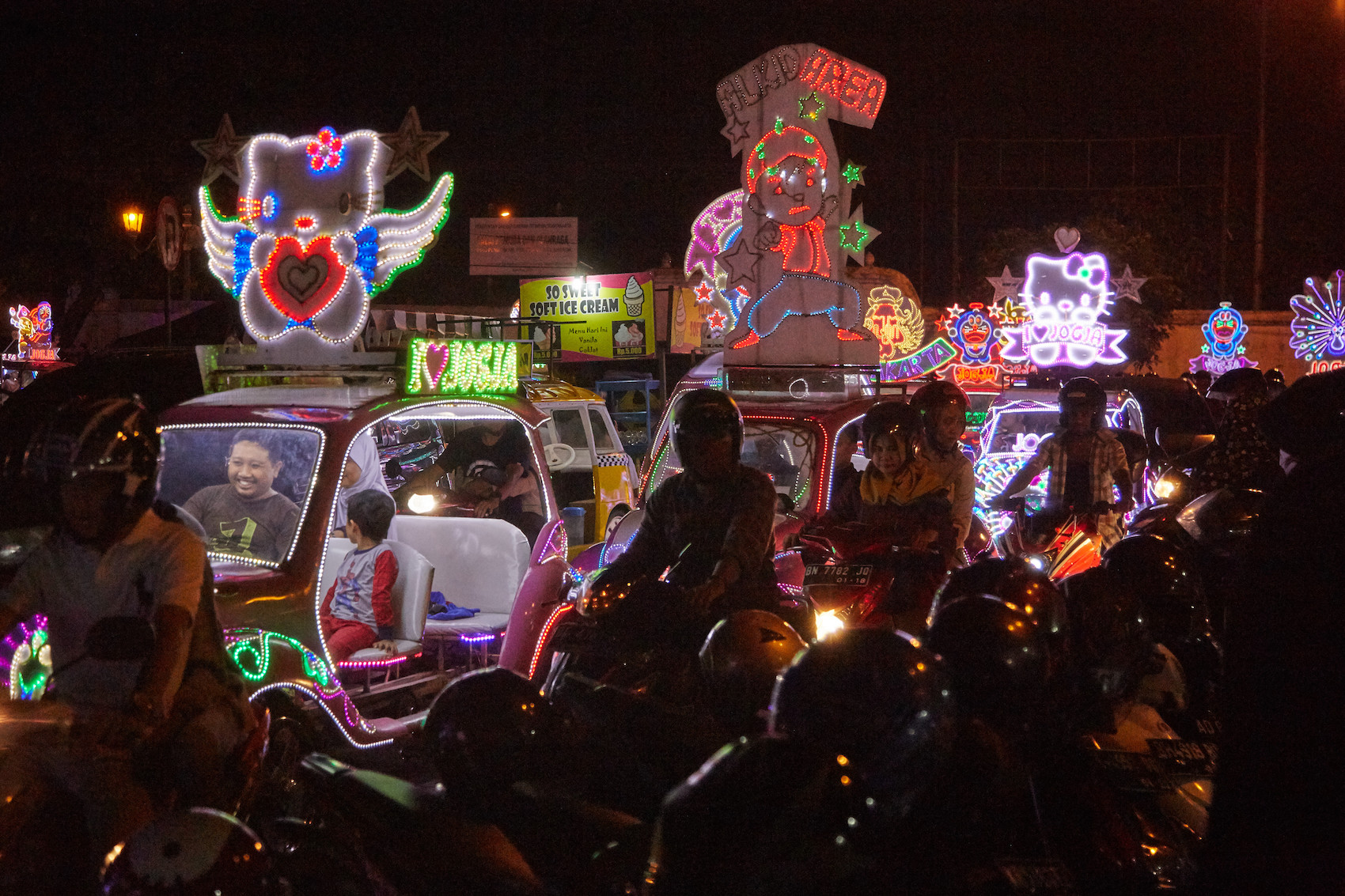 Yogyakarta Neon Cars
