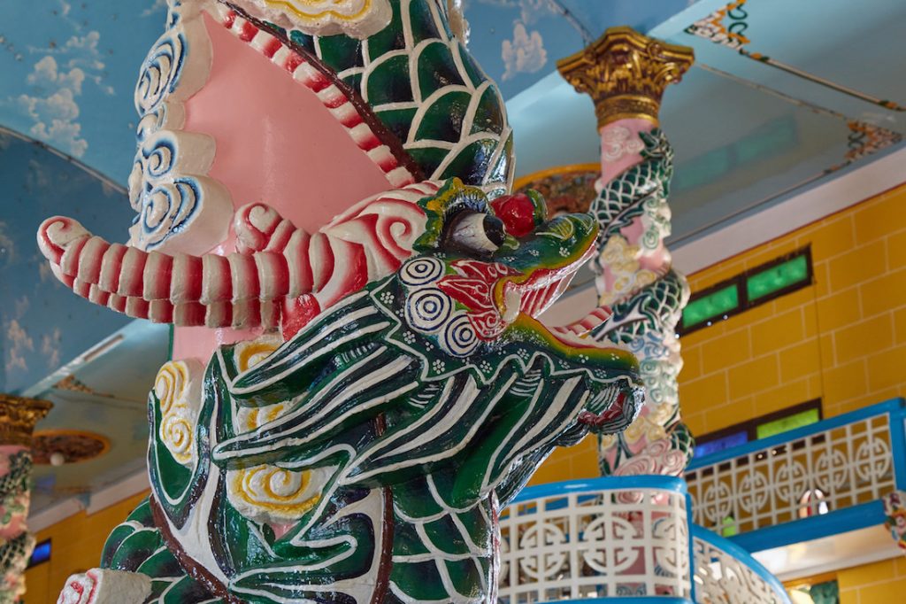 Cao Dai Dragon Pillar