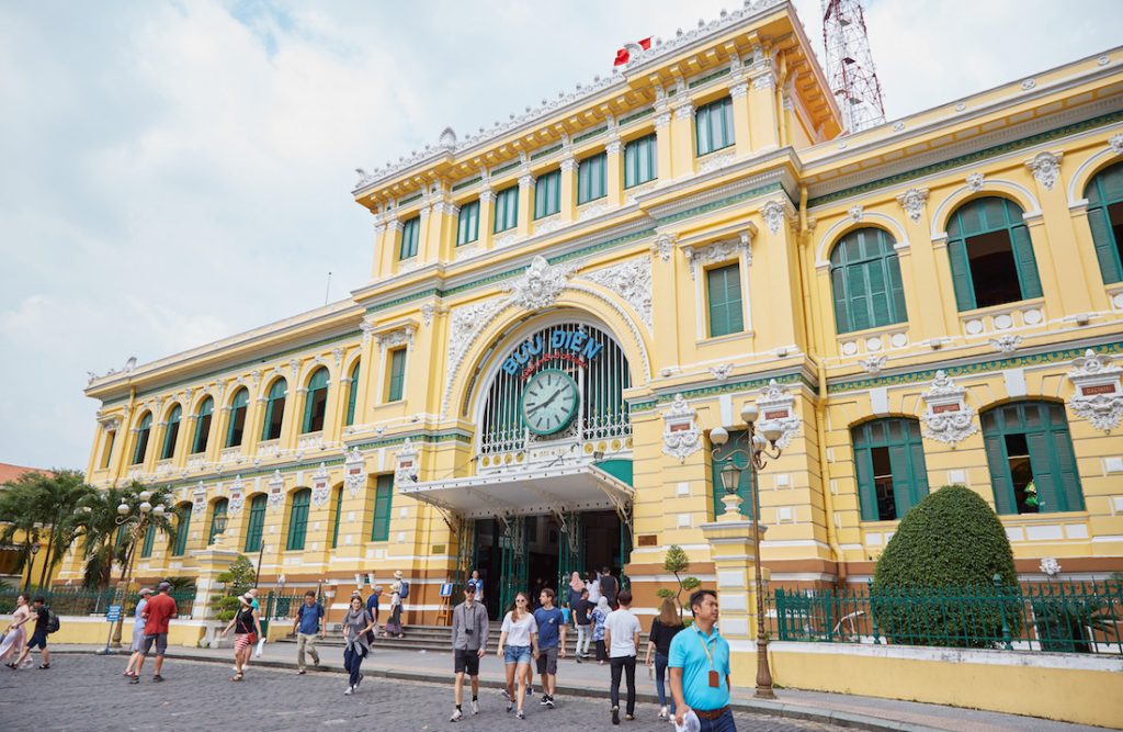 Saigon Central Post Office Interior Ho Chi Minh City
