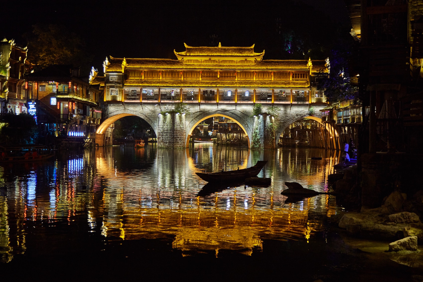 Fenghuang Ancient Town Night