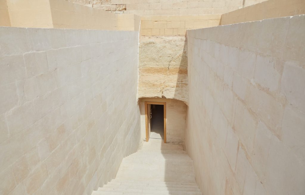 Inside the Step Pyramid of Djoser South Entrance