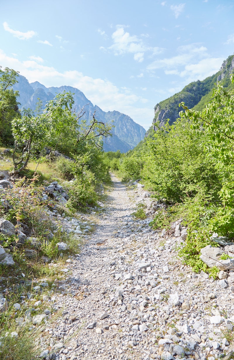 Hiking to the Blue Eye in Theth
