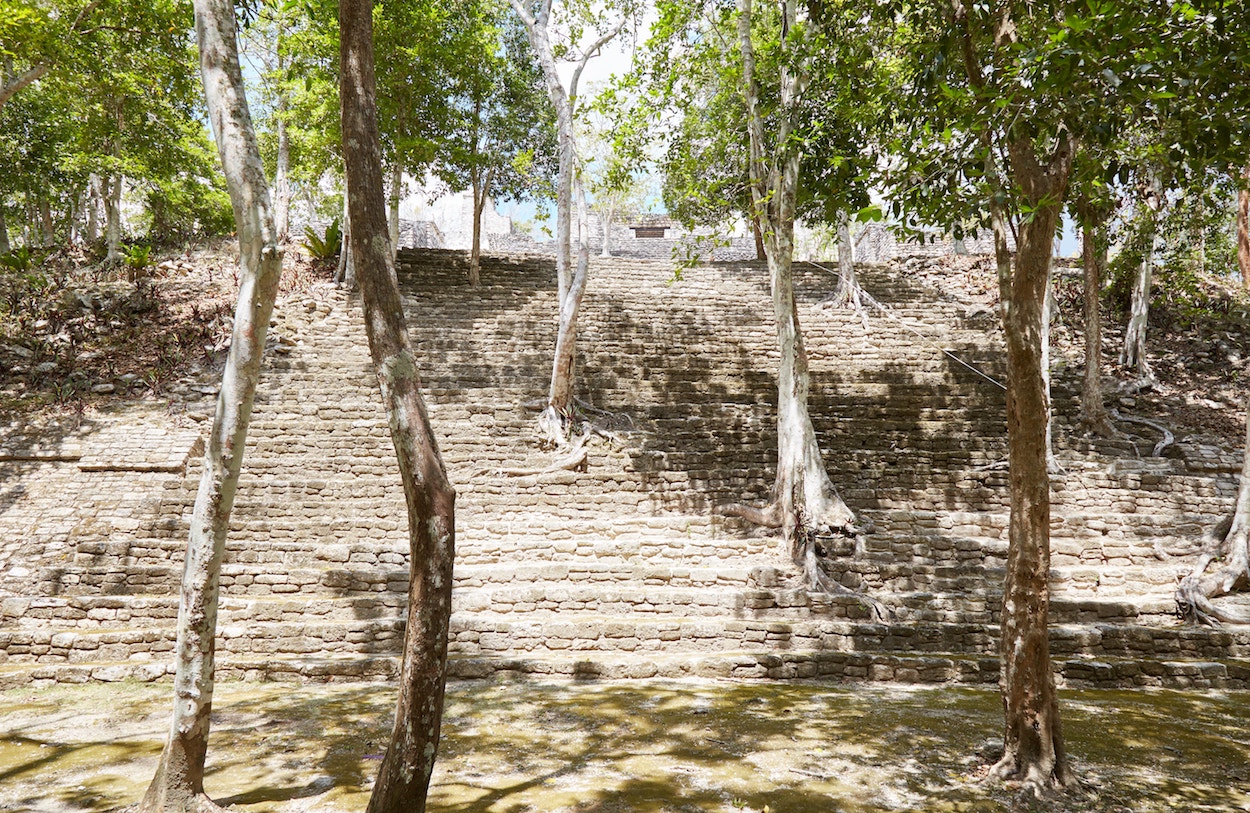 Visiting Kinichná Pyramid