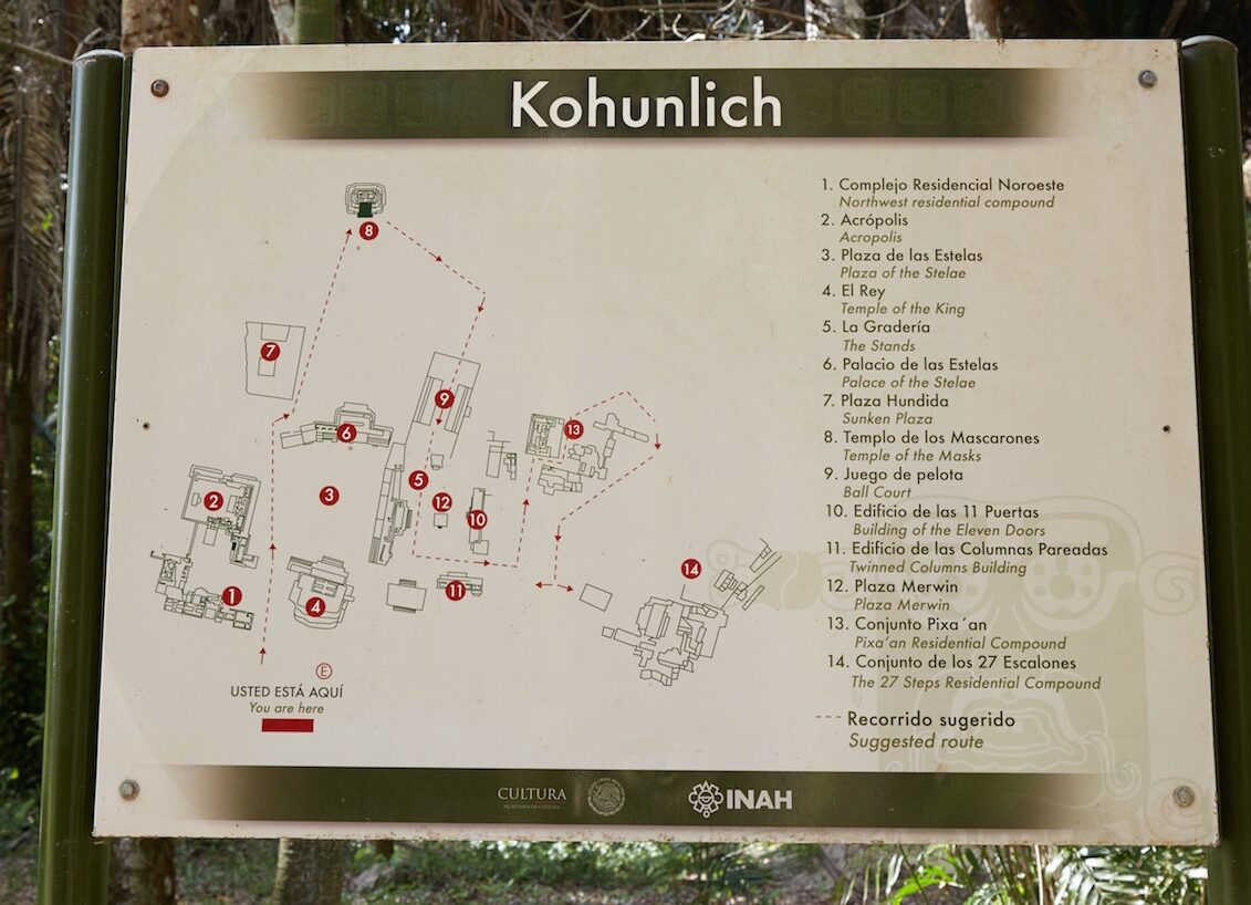 Visiting Kohunlich Ruins