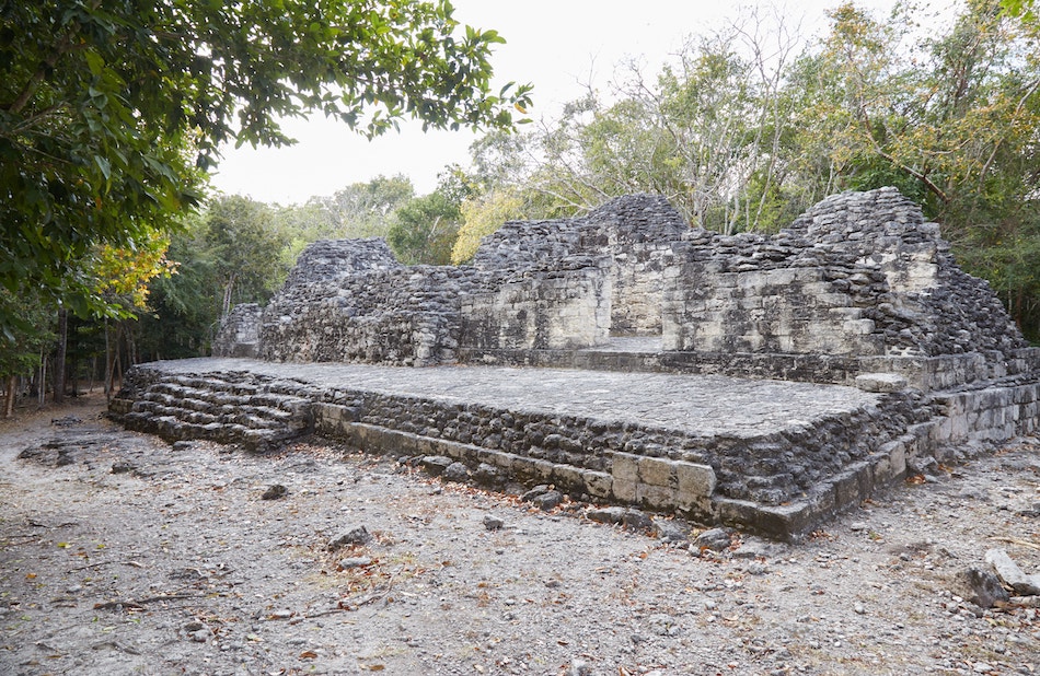 Visiting Xpujil Ruins